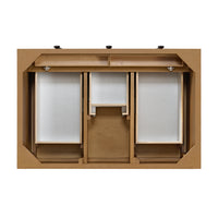 36" Malibu Single Bathroom Vanity, Amber Birch with Eternal Marfil Top