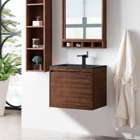 23.6" Mantova Single Bathroom Vanity, Mid-Century Walnut