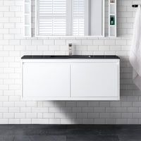 47.3" Mantova Single Bathroom Vanity, Glossy White