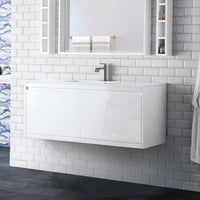 47.3" Mantova Single Bathroom Vanity, Glossy White