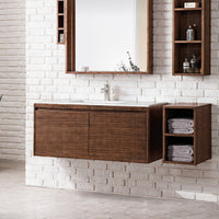 47.3" Mantova Single Bathroom Vanity, Mid-Century Walnut