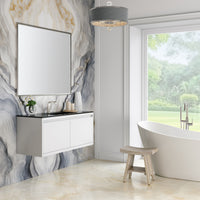 47.3" Mantova Single Bathroom Vanity, Glossy White