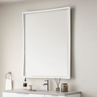 48" Brenlyn Rectangular Mirror in Glossy White