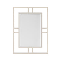 30" Brenlyn Rectangular Mirror, Brushed Nickel