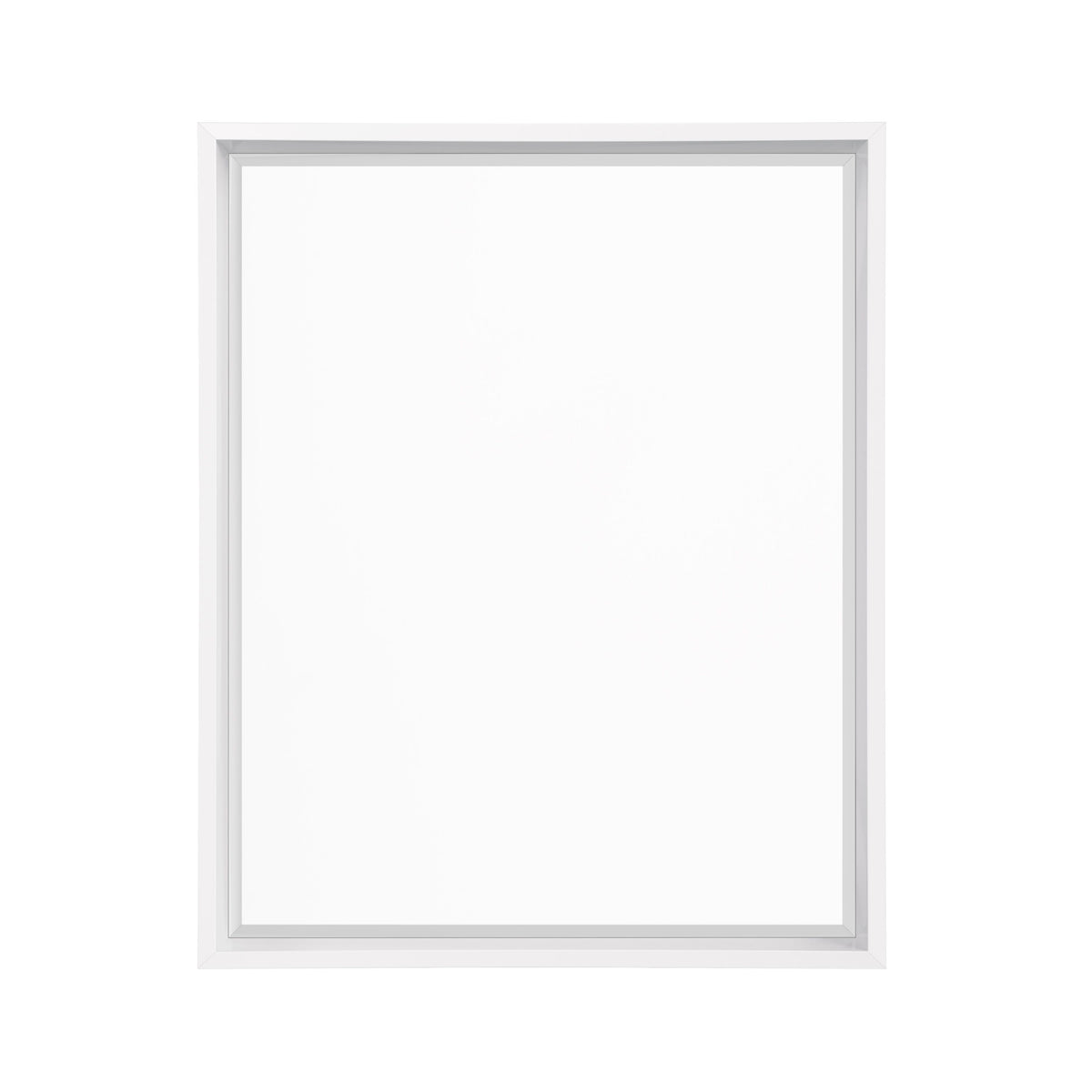 39" Brenlyn Rectangular Mirror, Glossy White