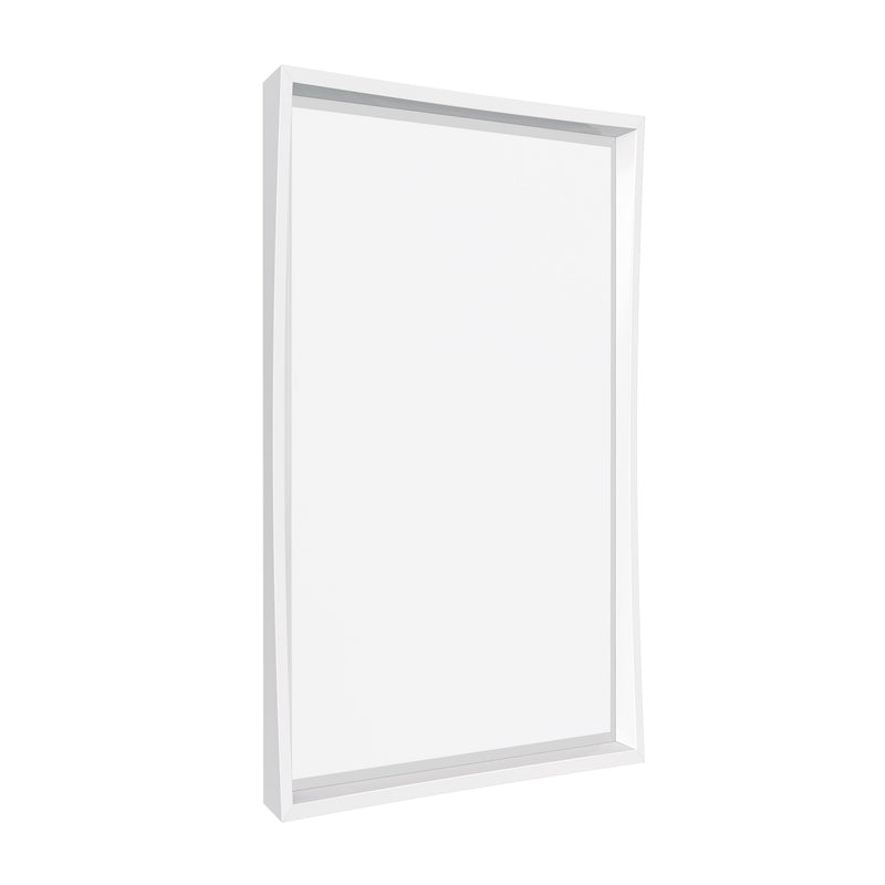 48" Brenlyn Rectangular Mirror in Glossy White
