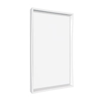 39" Brenlyn Rectangular Mirror, Glossy White