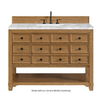 48" Malibu Single Bathroom Vanity, Amber Birch