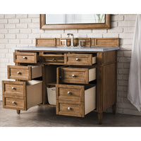 48" Brittany Single Bathroom Vanity, Saddle Brown