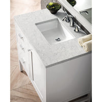 36" Addison Single Vanity Cabinet, Glossy White